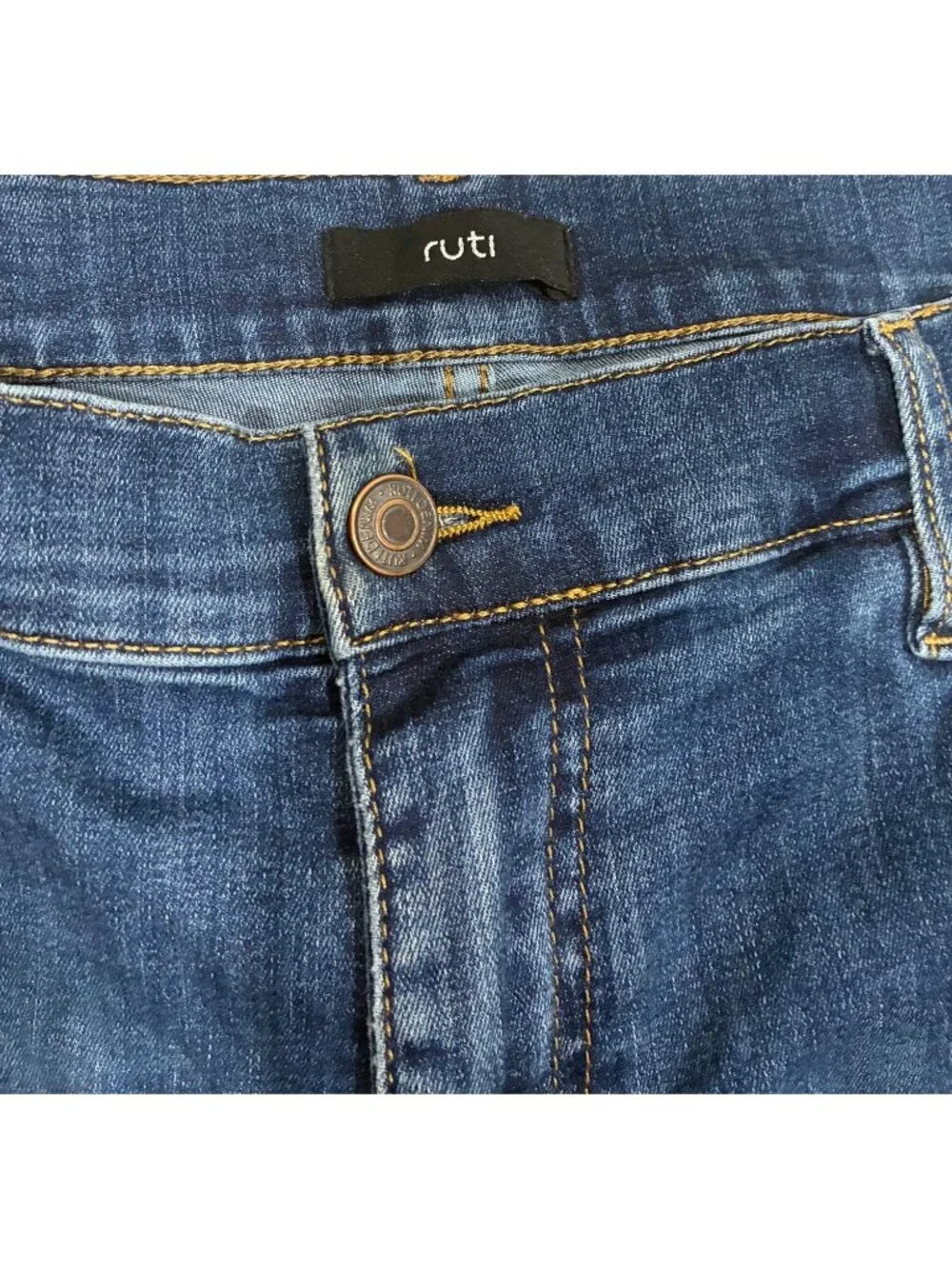 Ruti Womens Barrel Leg Blue Jeans Size 10P Cotton Blend Denim Stretch trendy - Picture 9 of 12